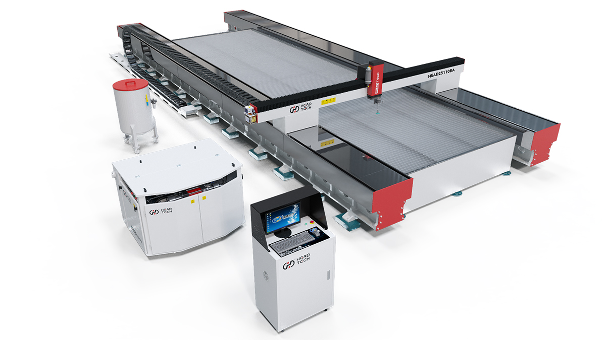 Сверхкрупный станок для гидроабразивной резки HEAD WATERJET | HEAD2060|2080|3080|20120BA