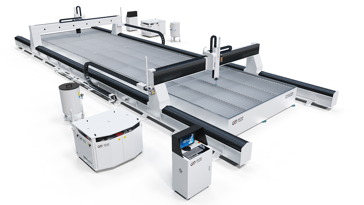 Сверхкрупный станок для гидроабразивной резки HEAD WATERJET | HEAD2060|2080|3080|20120BA
